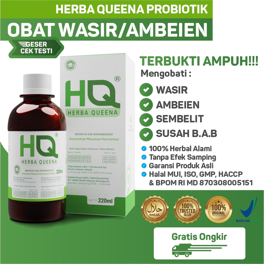 

HQ Herba Queena Probiotik Minuman Konsentrat Fermentasi Air Kelapa Ampuh Resmi BPOM 220ml