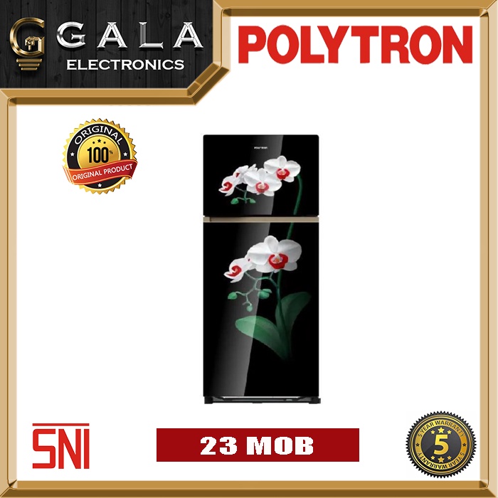 Lemari Es / Kulkas Polytron Belleza Jumbo PRW 23 MOB/W (2 PINTU)