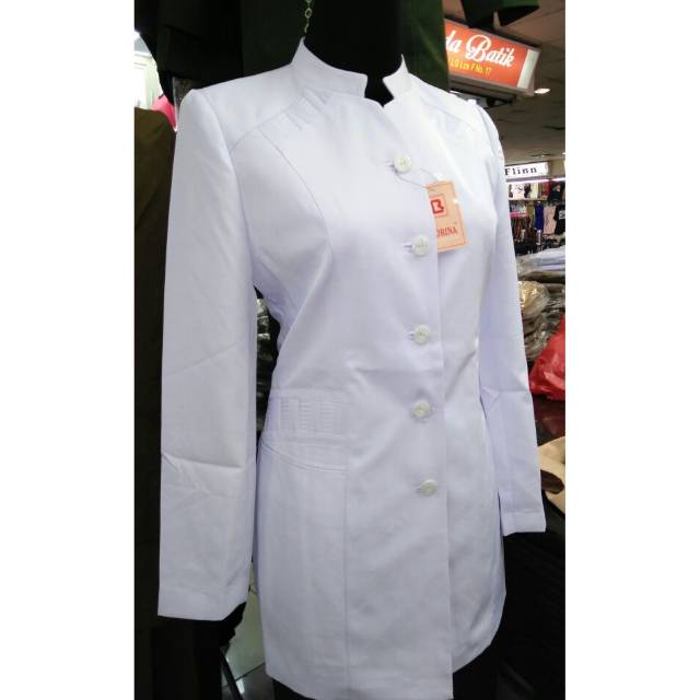 Stelan blazer pns/perawat putih