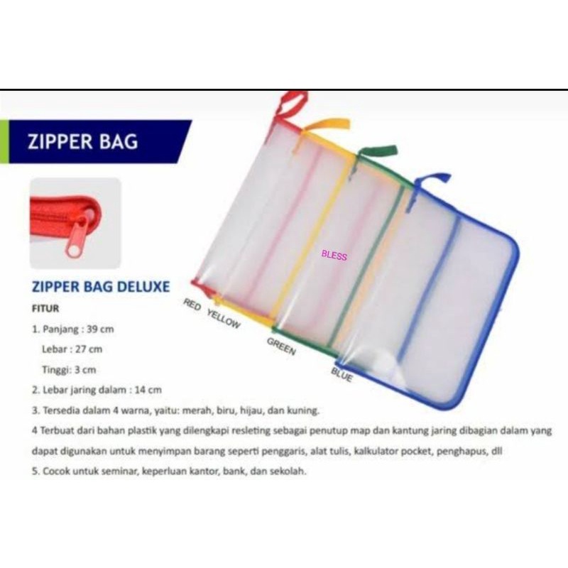 

Map Zipper Bag Jaring