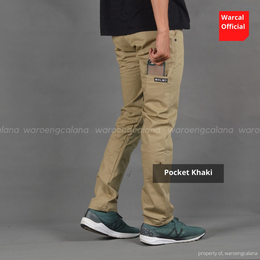 Malmo Chino Panjang Saku Pocket Khaki