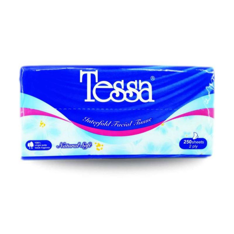 Tisu Tessa Facial 250 sheets 2 ply Promo Tissue Tissu Wajah tokozifa25