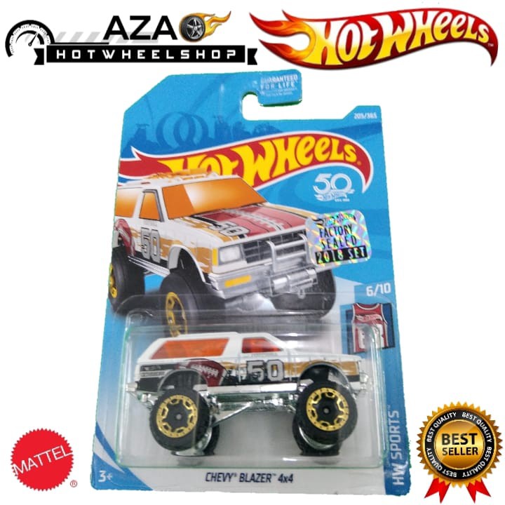 Hot Wheels Chevy Blazer 4X4 Putih HW Sports FS 2018 Factory Sealed