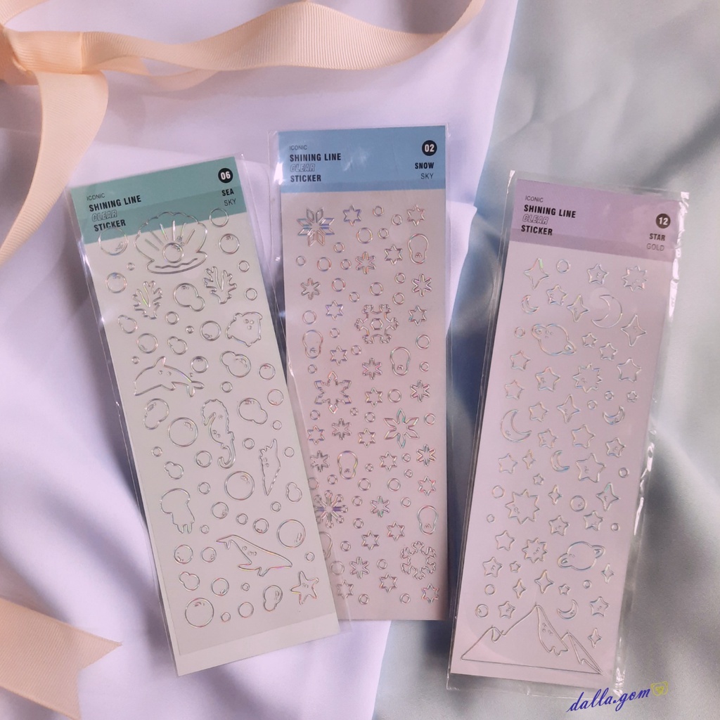 

Sticker Shining Cute Aesthetic Laser Foil PVC Scrapbook Waterproof / Sticker Lucu Anti Air Hologram Bling Bling– dalla.gom