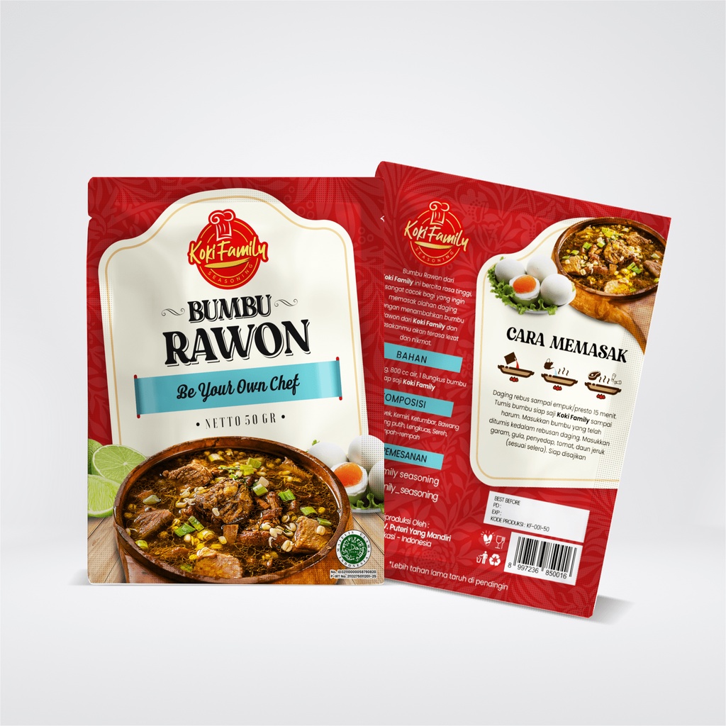 

Koki Family Bumbu Rawon - Bumbu Khusus Rawon 50 gr
