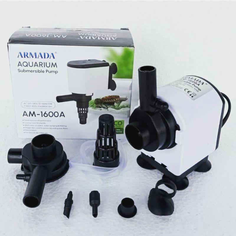 Power head ARMADA AM 1600 A water pump mesin filter celup Ph aquarium
