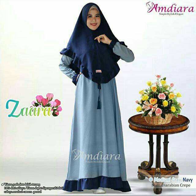Gamis + Khimar Zaara Set / GAMIS SETELAN