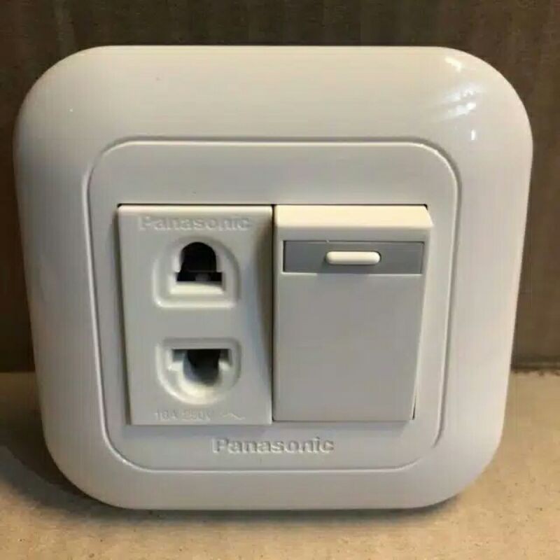 stop kontak universal dan saklar kombinasi panasonic