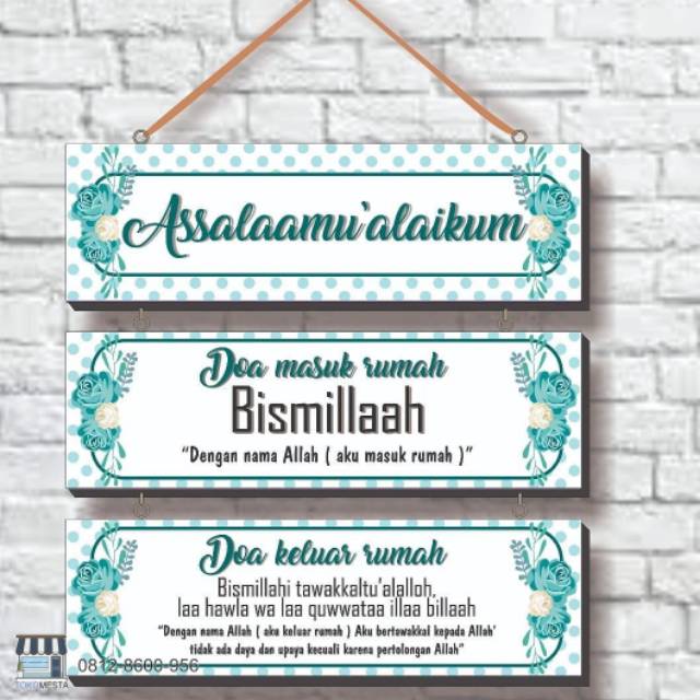 TM Hiasan Dinding Wooden Sign 3 Susun