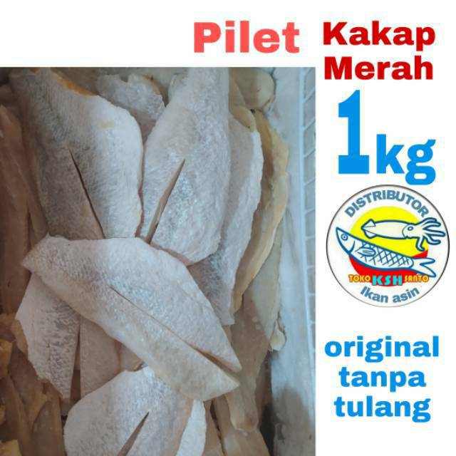 

Ikan asin kakap merah pilet-1kg