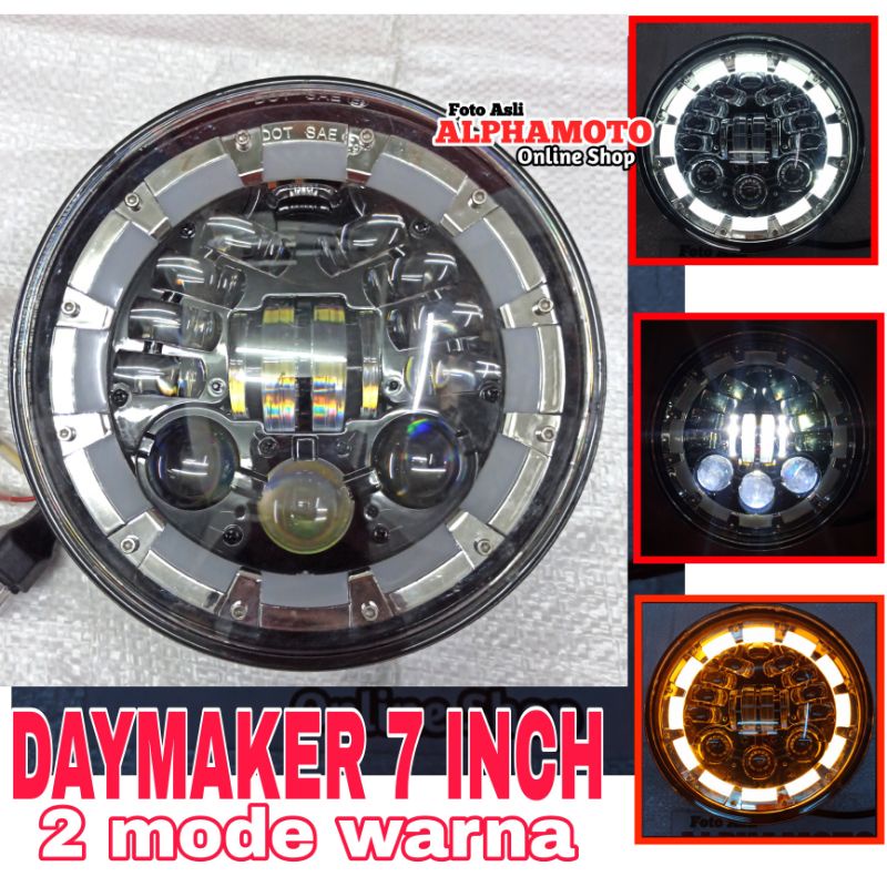 daymaker angle eyes 7 inch in w175 xsr 155 ninja r s tiger megapro aes cb verza rxking japstyle