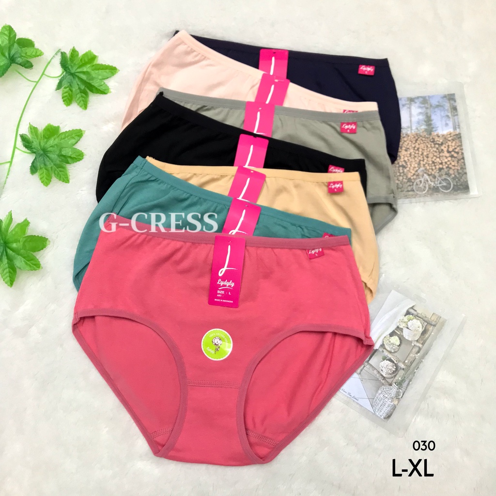 LYDYLY | Celana Dalam Cewek/CD Wanita Sepinggang Katun Polos Karet Kecil/CD Lembut/CD Murah Pakaian 