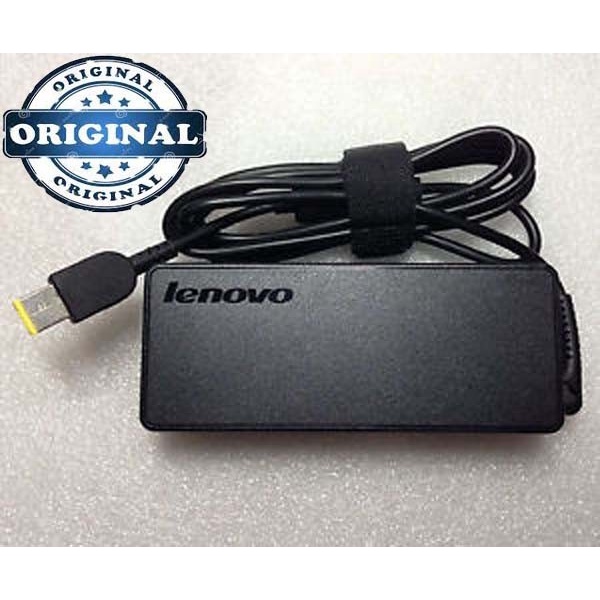 Lenovo 20V-4.5A Square-Adaptor Laptop Lenovo (colokan USB ) original