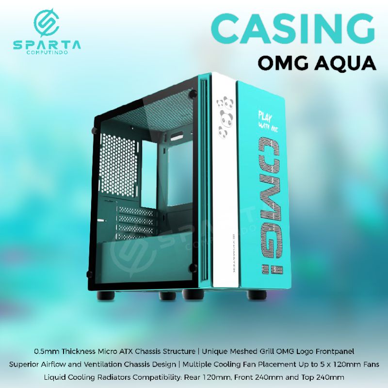 Casing PC OMG Aqua Case PC Rakitan Xigmatek OMG Aqua Murah Bergaransi