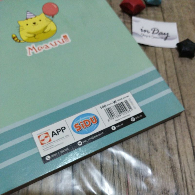 Buku Tulis Sidu Warna '100 | INDAY SHOP
