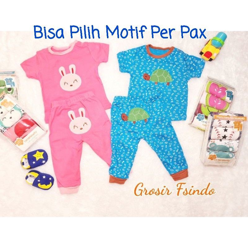 Setelan baju bayi 2 in 1 KODE Y/ setelan  kaos bayi