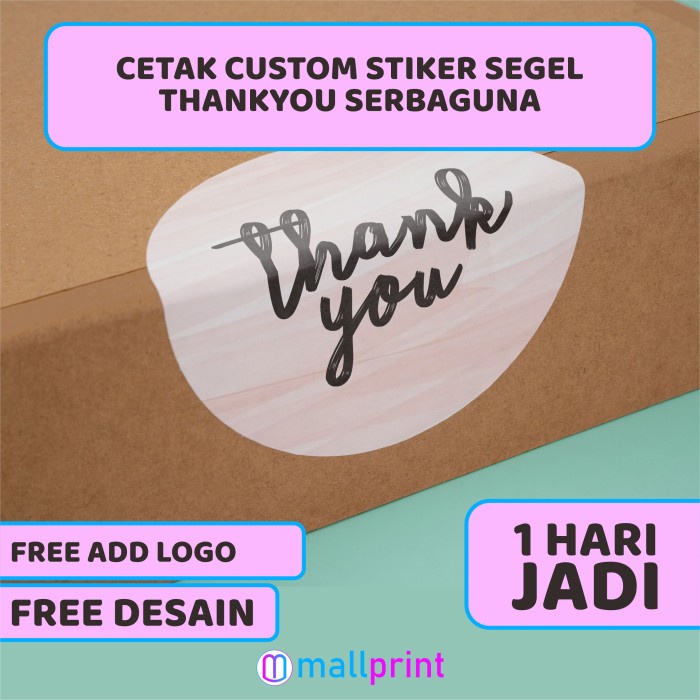 

Stiker Thank You / Seal Thank You / Stiker Segel