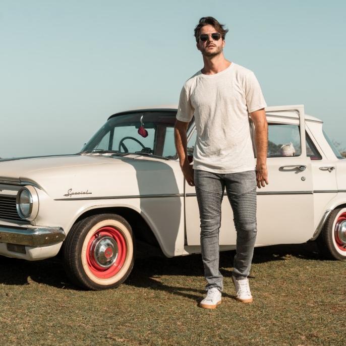 weird jeans - biker pure grey - celana jeans pria skinny slimfit