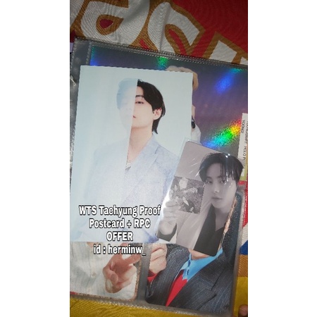 Postcard Photocard Taehyung V BTS Proof Standard