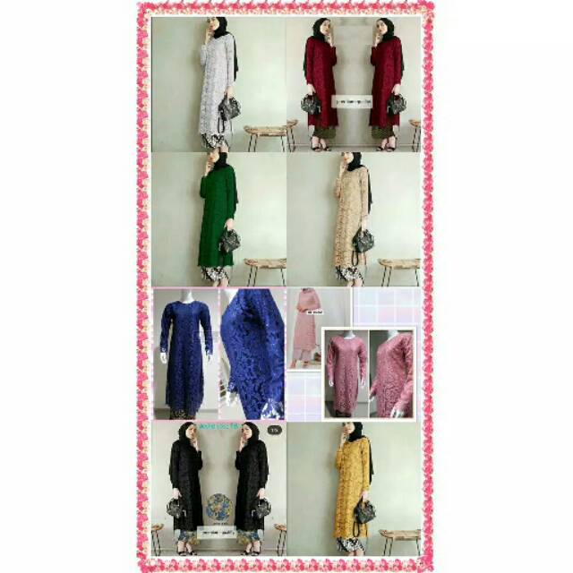 kebaya brukat/baju kurung brukat