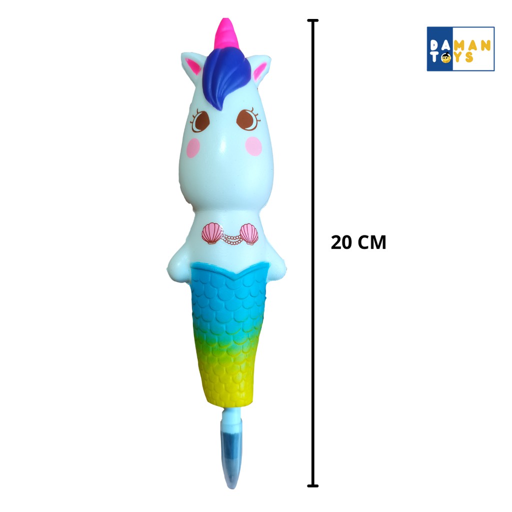 Squishy - Squishy Karakter Murah - Pencap Squishy - Pena Parakter, unicorn, mermaid, ice cream