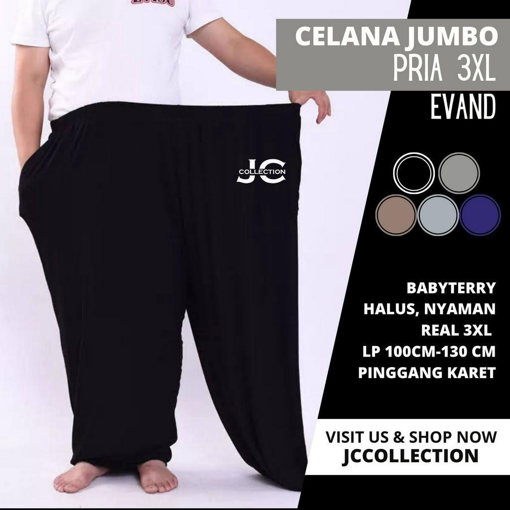 Celana Panjang Jumbo Pria 3XL / Celana Pria Jogger Big Size Polos Felixx - JCCollections