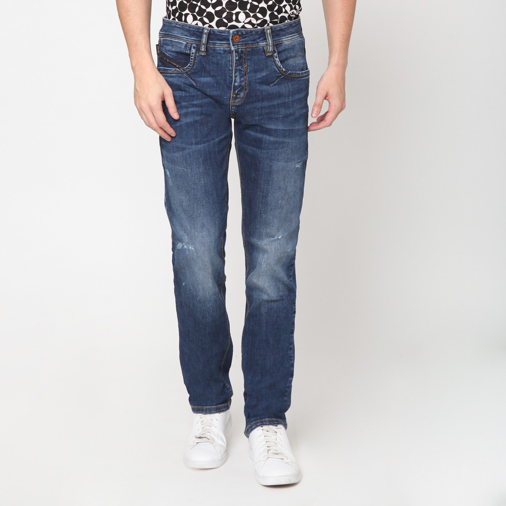 EMBA JEANS Men's Pants,FM237 Basic Jeans in Heavy Stom