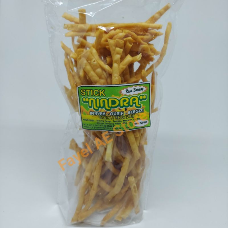 

(125grm) Stick Rasa Bawang Tanpa Pengawet Renyah Gurih Bergizi Camilan Makanan Instan
