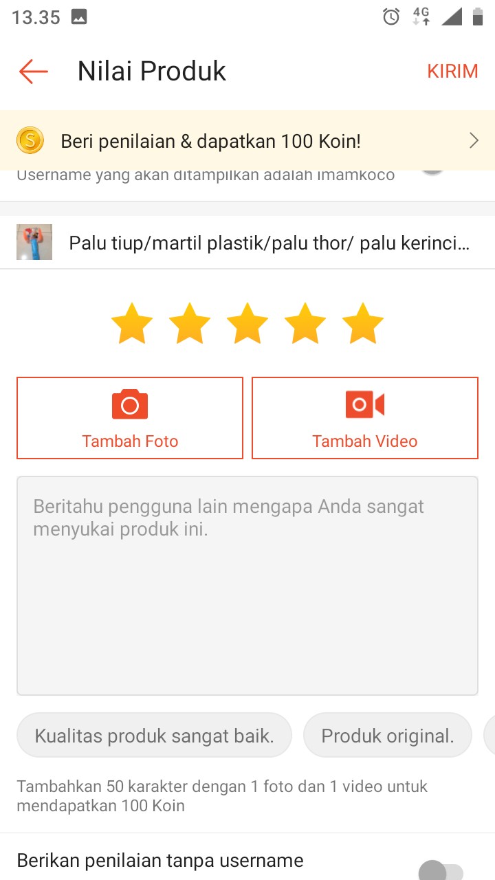 Palu Tiup/martil Plastik/palu Thor/ Palu Kerincingan