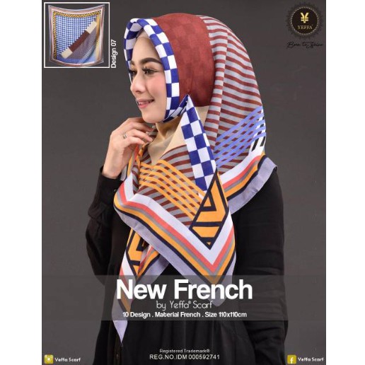 JILBAB SEGIEMPAT NEW FRENCH YEFFA