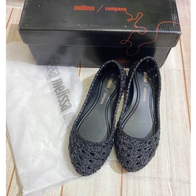 Melissa campana crochet new import sepatu wanita