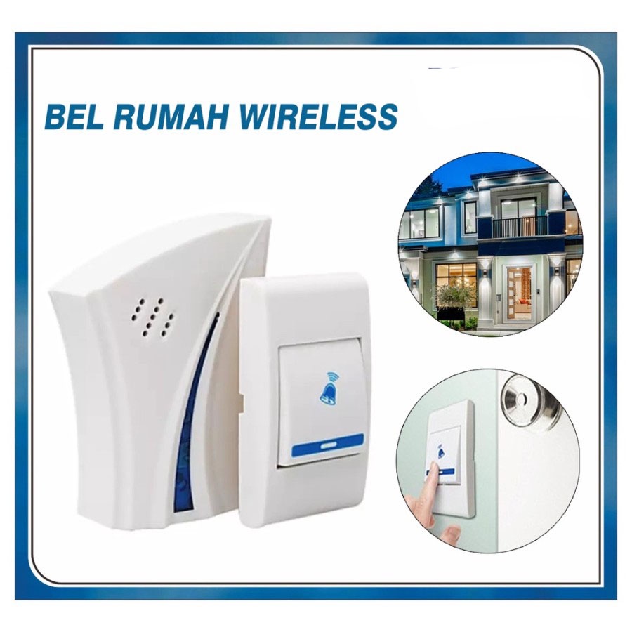 Bell Rumah Wireless/Bel Pintu Rumah Tanpa Kabel/Wireless Door Chime Bel Wireless