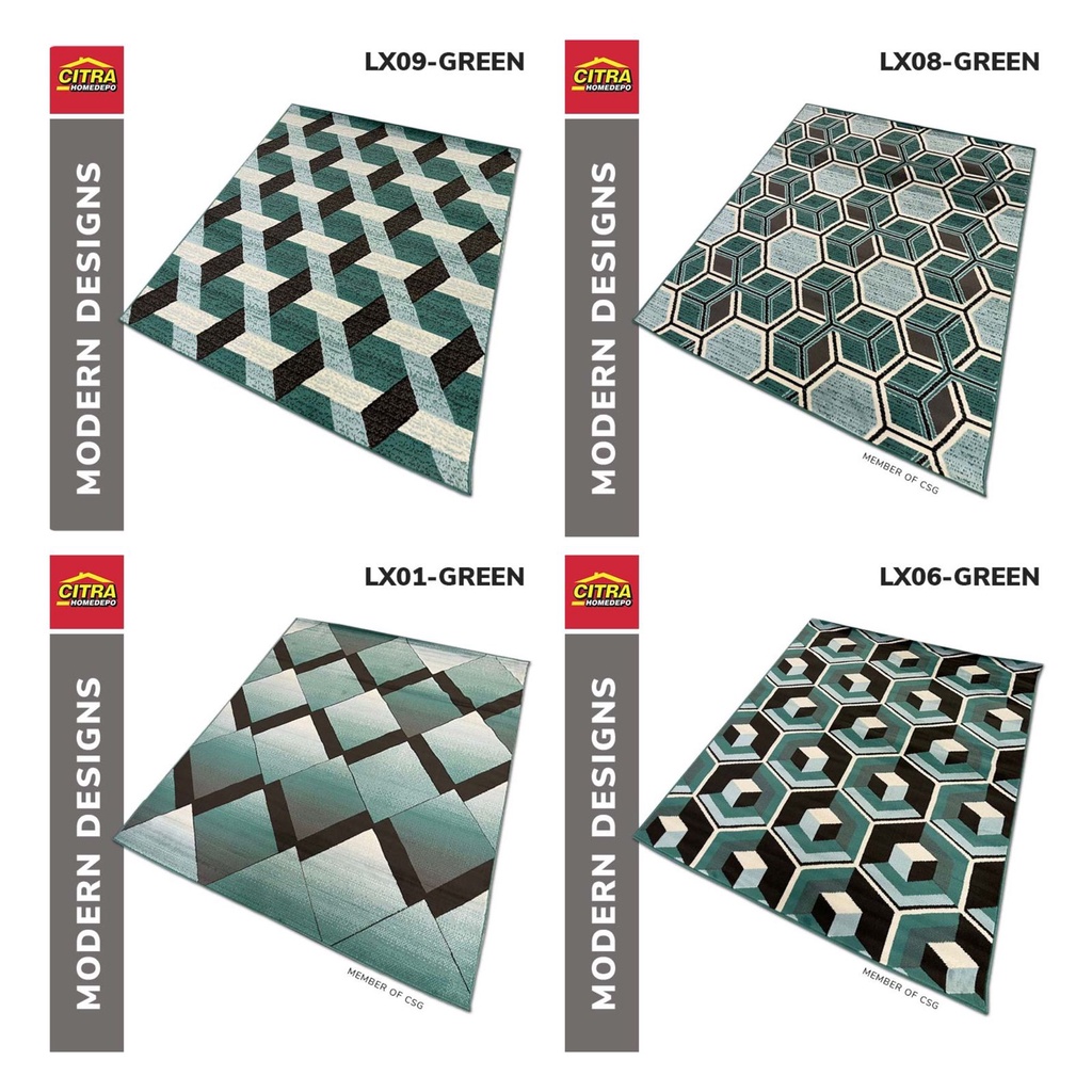 KARPET MAROC COLLECTIONS SIZE 210X310 (JUMBO)-NEW LX GREEN L