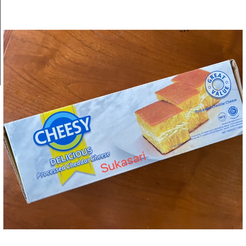 

Cheesy Delicious 1,9kg keju parut martabak cheddar