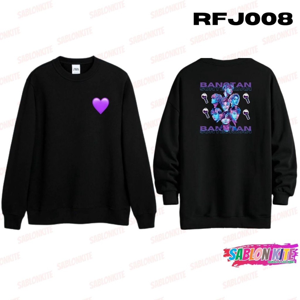 MURAH!!! HOODIE SWEATER KPOP PURPLE LOVE RFJ008