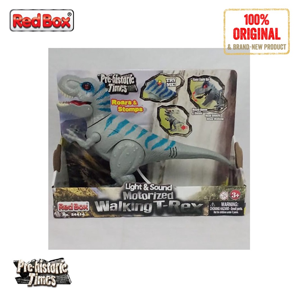 Red Box Toys Pre-Historic Times Motorized Walking T-Rex Light and Sound Dinosaur 24416 RedBox Dinosa