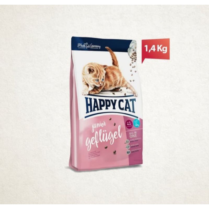 happy cat junior poultry 1.4 kg freshpack