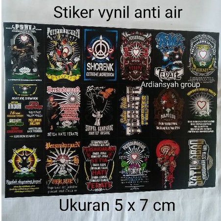 

(ISI 18 PCS STIKER) STIKER KEREN TERATE TERMURAH GROSIR