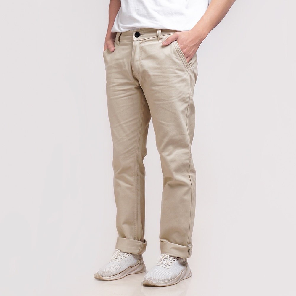 CELANA CHINO PANJANG PRIA CREAM