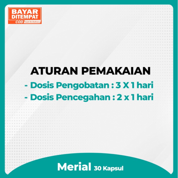 MERIAL Fish Oil Minyak Ikan Dengan Ekstrak Pinus Merah Red Pine Original (Gratis Ongkir)