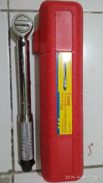 Lippro Kunci Momen 1-2 Inch Micrometer Adjustable Torque Wrench
