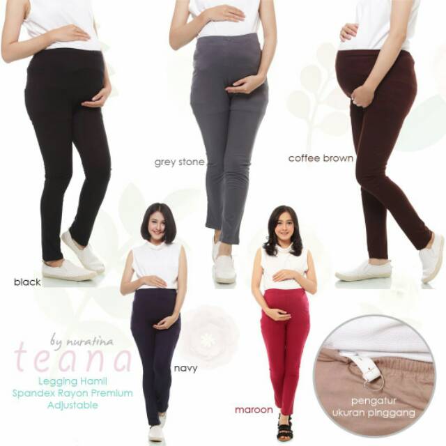 Legging Hamil TEANA / leging ibu hamil baju hamil / celana hamil