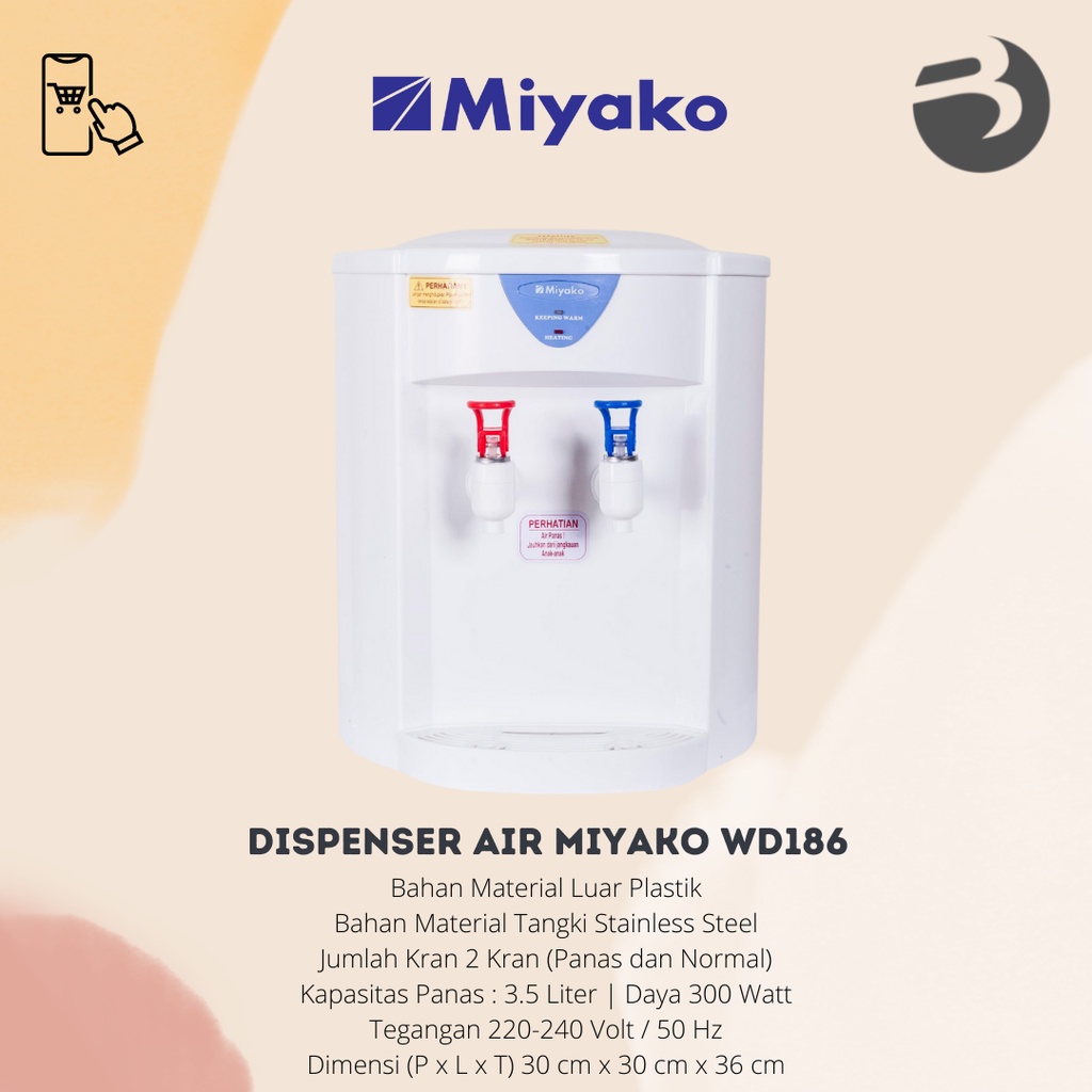 DISPENSER AIR MIYAKO WD186