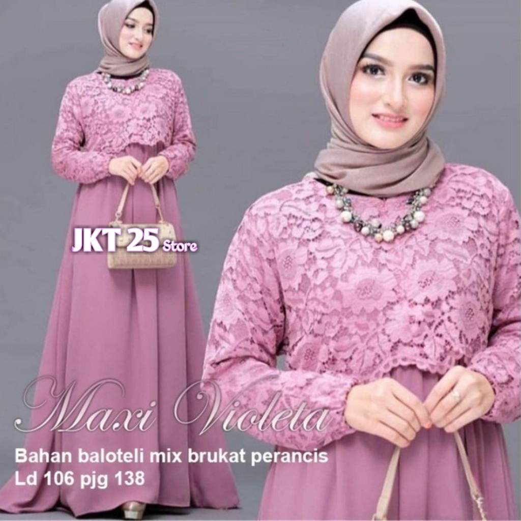 Busana Muslim Gamis Murah Gaun Pesta Muslimah Baju Pesta Wanita Kondangan Mewah Kekinian 2020 2021