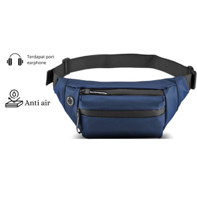 Tas Waistbag Waterproof Pria Wanita Phantom I Kobeo