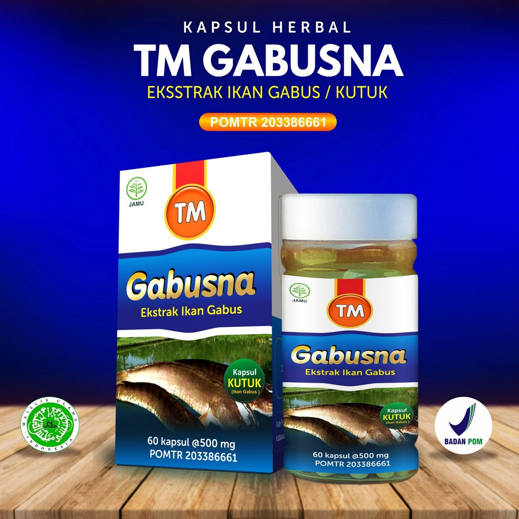 Gabusna Ekstrak Ikan Gabus Isi 60 Kapsul - Tasnim Gabusna