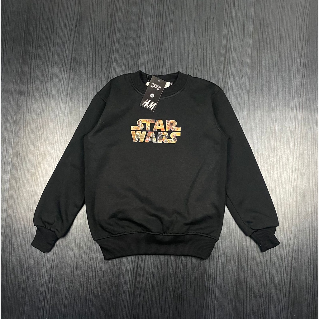 CREWNECK STAR WARS ANAK FONT