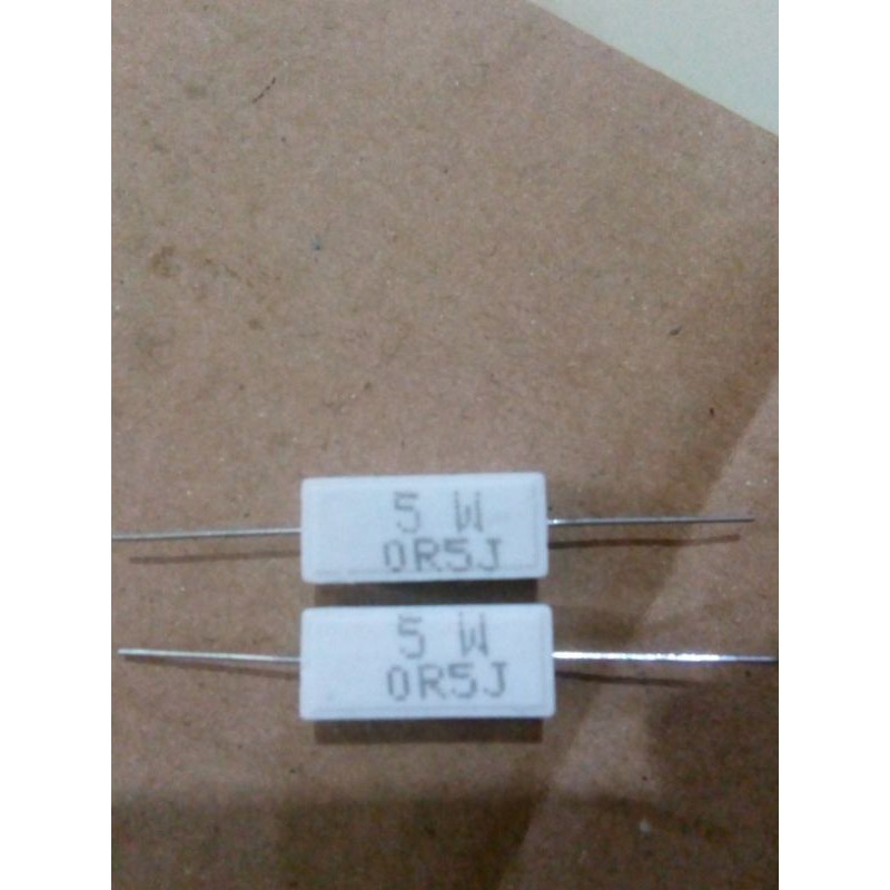 Resistor kapur 5w 0.5ohm