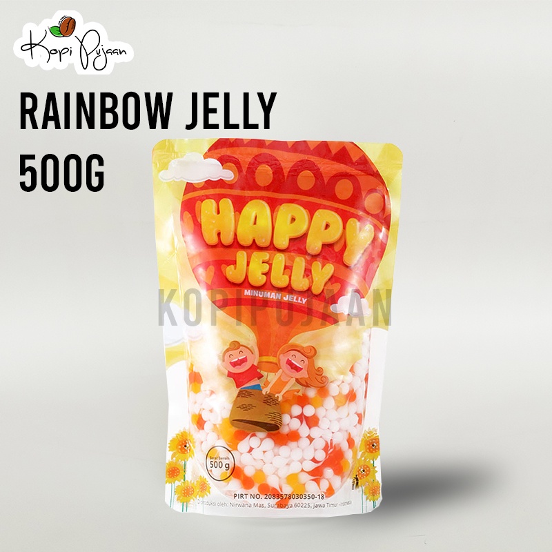 

RAINBOW JELLY TOPPING 500 GRAM | TOPPING MURAH