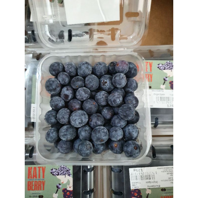 Buah Segar Blueberry Blueberries Bluberi Fresh Per Pack